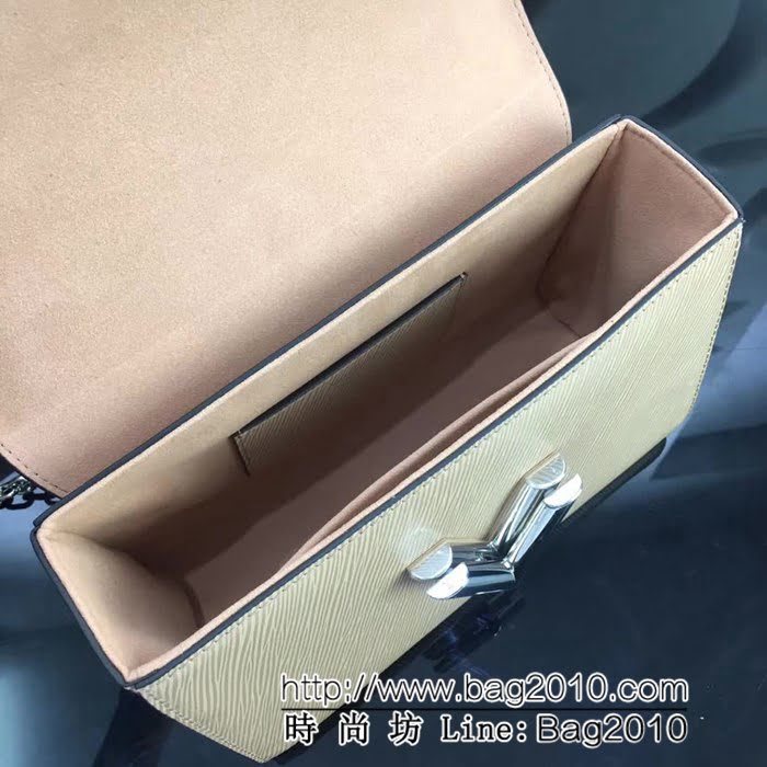 路易威登LV頂級原單M53524 LV銀色扭鎖肩帶鏈條包 YDH1260